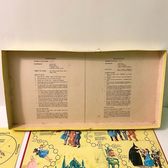 Vintage 1974 Wizard of Oz Board Game Cadaco Bilingual French Game Complete - Picture 10 of 12